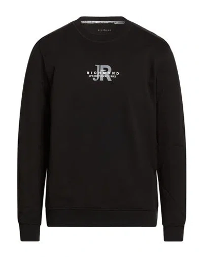 John Richmond Man Sweatshirt Black Size Xxl Cotton