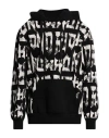 John Richmond Man Sweatshirt Black Size L Cotton, Polyester In Black