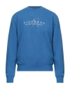 John Richmond Man Sweatshirt Blue Size Xxl Cotton, Polyester