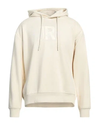 John Richmond Man Sweatshirt Cream Size Xxl Cotton, Polyester In White