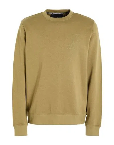 John Richmond Man Sweatshirt Green Size M Cotton, Polyester