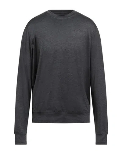 John Richmond Man Sweatshirt Lead Size Xxl Cotton, Polyester In Black