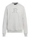 John Richmond Man Sweatshirt Light Grey Size Xl Cotton, Polyester In Grey