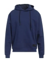 John Richmond Man Sweatshirt Navy Blue Size Xxl Polyester, Cotton