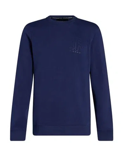 John Richmond Man Sweatshirt Navy Size Xxl Cotton, Polyester In Blue