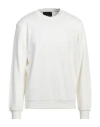 John Richmond Man Sweatshirt Off White Size Xxl Cotton, Polyester In Off White
