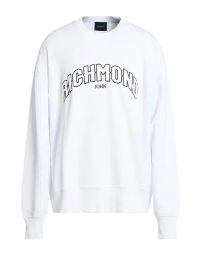 John Richmond Man Sweatshirt White Size Xl Cotton
