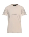 John Richmond Man T-shirt Beige Size 3xl Cotton In Beige