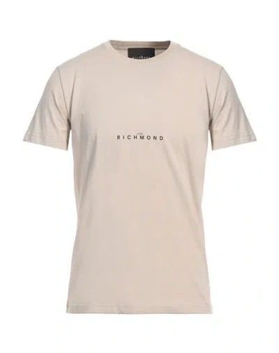 John Richmond Man T-shirt Beige Size 3xl Cotton