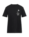 John Richmond Man T-shirt Black Size L Cotton