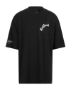 John Richmond Man T-shirt Black Size Xs Cotton In Black
