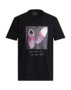 John Richmond Man T-shirt Black Size L Cotton