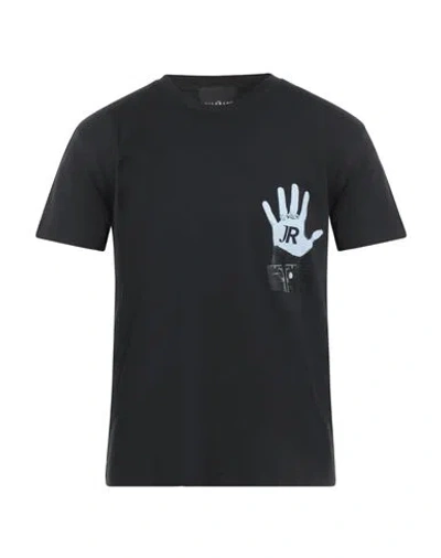 John Richmond Man T-shirt Black Size S Cotton In Multi