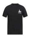 John Richmond Man T-shirt Black Size S Cotton, Lycra In Black