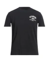 John Richmond Man T-shirt Black Size S Cotton, Lycra