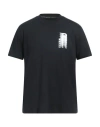 John Richmond Man T-shirt Black Size Xxl Cotton