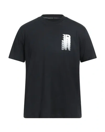 John Richmond Man T-shirt Black Size Xxl Cotton
