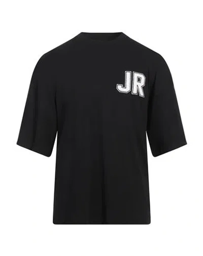 John Richmond Man T-shirt Black Size Xxl Cotton