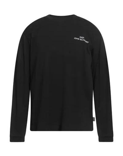 John Richmond Man T-shirt Black Size Xxl Cotton