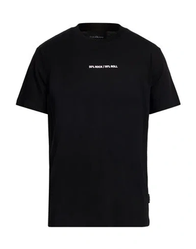 John Richmond Man T-shirt Black Size Xxl Cotton