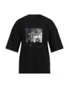 John Richmond Man T-shirt Black Size Xxl Cotton In Black