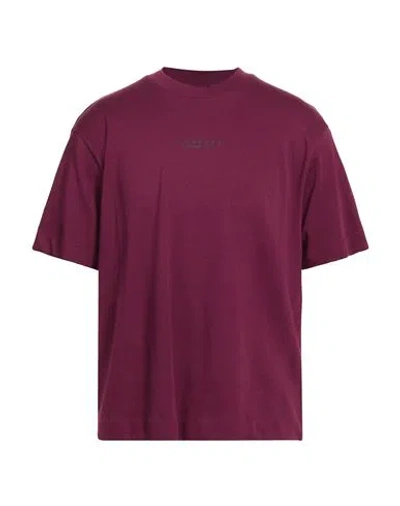 John Richmond Man T-shirt Burgundy Size Xxl Cotton In Brown