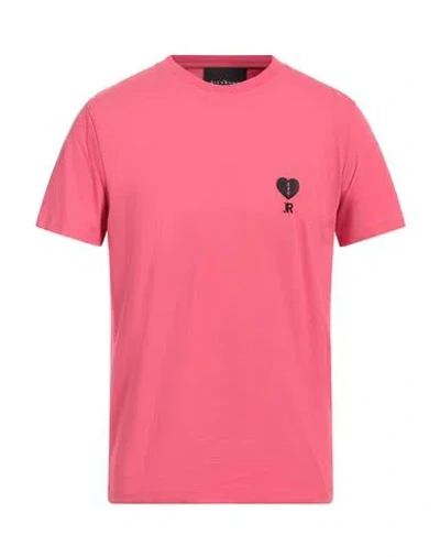 John Richmond Man T-shirt Coral Size Xxl Cotton In Red
