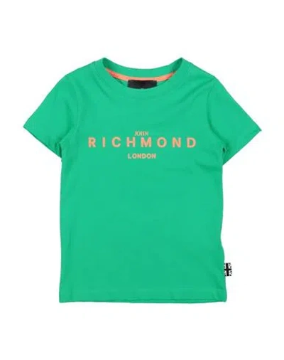 John Richmond Babies'  Man T-shirt Green Size 16 Cotton