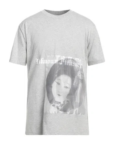 John Richmond Man T-shirt Light Grey Size L Cotton