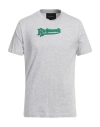 John Richmond Man T-shirt Light Grey Size Xxl Cotton In Grey