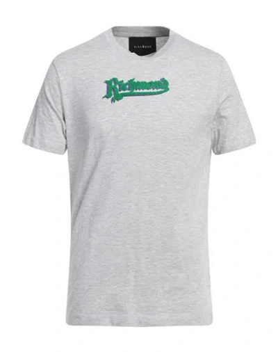 John Richmond Man T-shirt Light Grey Size Xxl Cotton