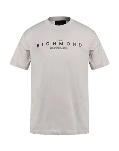 John Richmond Man T-shirt Light Grey Size Xxl Cotton