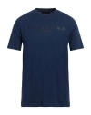 John Richmond Man T-shirt Navy Blue Size Xxl Cotton