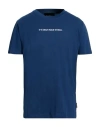 John Richmond Man T-shirt Navy Size Xxl Cotton In Blue