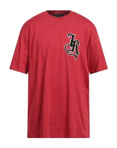 John Richmond Man T-shirt Red Size 3xl Cotton