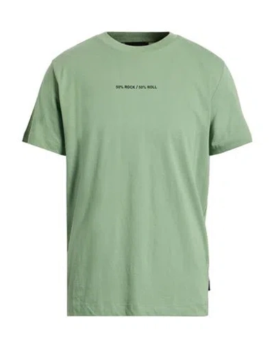 John Richmond Man T-shirt Sage Green Size Xxl Cotton