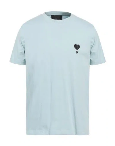 John Richmond Man T-shirt Sky Blue Size 3xl Cotton