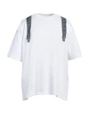 John Richmond Strikad Bag-print Cotton T-shirt In White