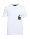John Richmond Man T-shirt White Size Xl Cotton