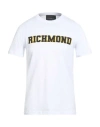 John Richmond Man T-shirt White Size Xl Cotton In White