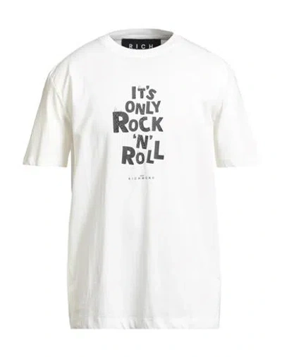 John Richmond Man T-shirt White Size Xl Cotton