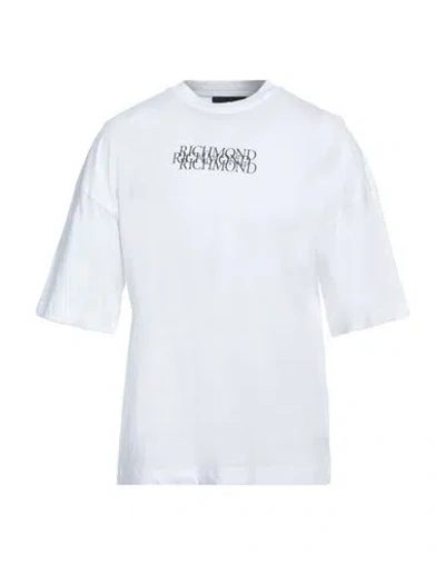 John Richmond Man T-shirt White Size Xxl Cotton