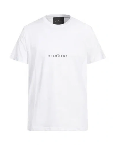 John Richmond Man T-shirt White Size Xxl Cotton
