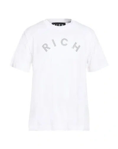John Richmond Man T-shirt White Size Xxl Cotton