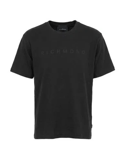 John Richmond Man T-shirt Black Size S Cotton, Polyester