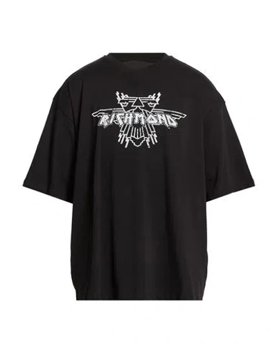 John Richmond Man T-shirt Black Size Xxl Cotton