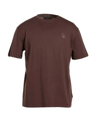 John Richmond Man T-shirt Chocolate Brown Size S Cotton