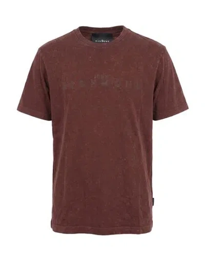 John Richmond Man T-shirt Chocolate Brown Size S Cotton