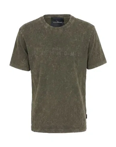 John Richmond Man T-shirt Green Size S Cotton