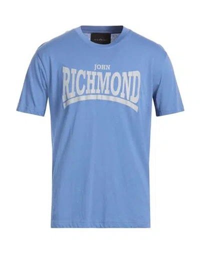 John Richmond Man T-shirt Slate Blue Size Xxl Cotton